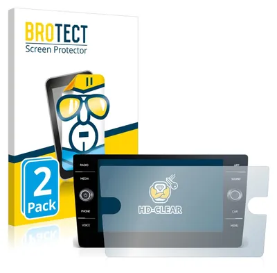 Produktbild von 2x Für Volkswagen Arteon 2017-2019 Discover Media 8" 2017-2019 Schutzfolie BROTECT Displayschutz Display Schutz Folie Klar Transparent