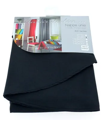 Tischdecke 140x200 cm, Polyester, Schwarz, Rechteckig