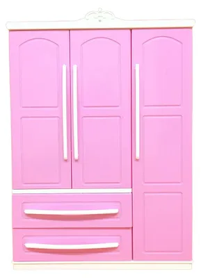 Produktbild von Puppe Schrank Kleidung Organizer Mini Prinzessin Möbel Kleiderschrank Ornamente Haus Spielzeug Zubehör