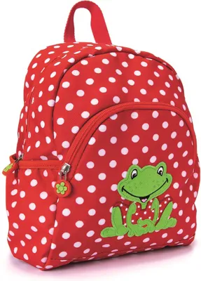 Produktbild von Kinder Rucksack Die Spiegelburg FRÖHLICHE TUPFEN FROSCH für Kinder ab 2 Jahren; mit Brustgurt