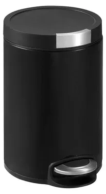 Produktbild von EKO - Artistic Treteimer 12 Liter - Stainless steel Plastic - Matt Schwarz