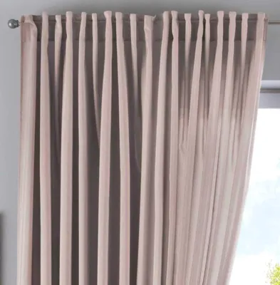 Obrázok produktu pre Záves Skryté slučky Katiónové „JENA“ VxŠ 250x300 cm Taupe Nepriehľadné Plátno Optika Záves Melírované Závesová stuha s držákom závesu, 2019037