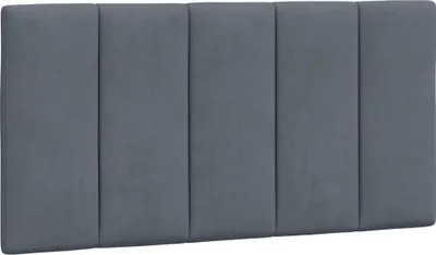 Obrázek produktu pro Polštář na čelo postele Hanko tmavě šedý 100 cm samet