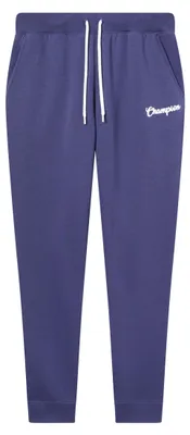 Productafbeelding van Champion Legacy dames broek met grafische details en ribbels aan de zoom, maat L, blauw, kleur: blauw, maat: L