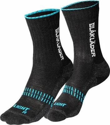 Produktbild von Blakläder Socken light 2191 1094 in schwarz/neon blau, Größe:36-39