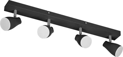 Produktbild von OSRAM LED SPOT PEAR Deckenanbau-Spot 600mm, schwarz, 17,2W, 840lm, bietet gerichtetes Licht mit warmweißer Lichtfarbe, mit flexiblem GU10-Strahler, GU10-Lampe enthalten, IP20 Schutzklasse, 2700K