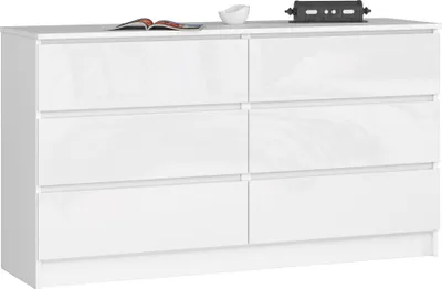 Immagine prodotto di Comodino "raumhirsch" da 138 cm con 6 cassetti. Mobile contenitore/credenza, altezza 77 cm, profondità 40 cm