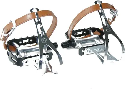 Produktbild von WELLGO Fahrradpedale mit Pedalhaken & geschlossenem Kugellager