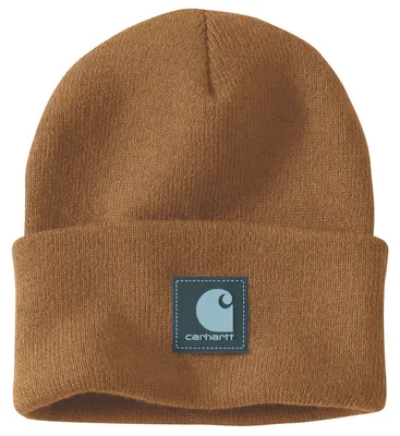 Produktbild von Carhartt 106920 Rubber Patch Watch Cap Beanie Carhartt Brown/Dark Harbor Teal OS
