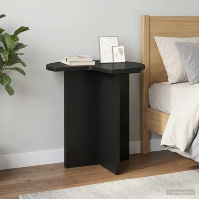 Produktbild von Möbel Beistelltisch Schwarze Eiche Ø 39 x 38 cm HolzwerkstoffBeistelltische - Beistelltische c8127