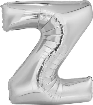 Immagine prodotto di Palloncino in foil lettera Z argento - 88 cm