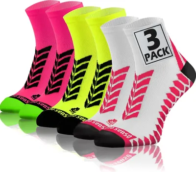 Produktbild von Sesto Senso Sportsocken – Bequeme, atmungsaktive Socken – Unisex für Damen und Herren, Größe 43-47, Farb-Mix - 3er-Pack