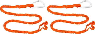 Image de 2pcs kayak -pagaie -ligne sangle extensible lanyard corde pour kayak -kayakkano -pêcheur 3 à 6 pieds orange