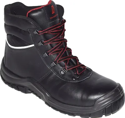 Image de Bottes de sécurité POWER STEP MID+, pointure 42, noires, homologuées S3 HRO SRC EN20345, entièrement en cuir.