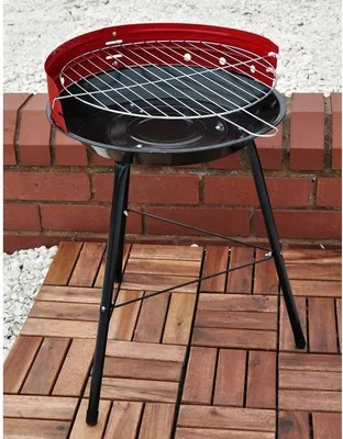 Produktbild von Vaggan houtskoolbarbecue Ø33 op standaard halfopen