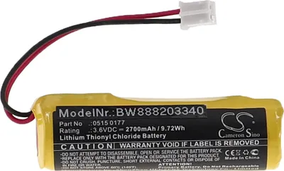 Produktbild von vhbw Batterie Ersatz für Testo 0515 0177 für Temperaturlogger (2700 mAh, 3,6 V, Li-SOCl2)