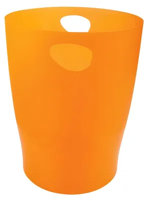 Produktbild von Exacompta Papierkorb ECOBIN, 15 Liter, orange, mit Griffen, für Büro und Homeoffice