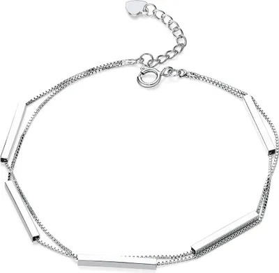 Image de Bracelet double « célébrité », argent 925