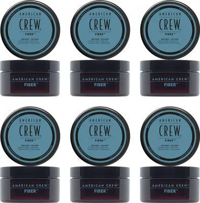 Produktbild von American Crew Classic Fiber 6 x 85 g Stylingwachs starker Halt Set