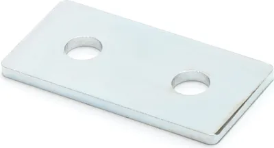 Produktbild von Verbinderplatte B-Typ Nut 6, 20x40mm, Stahl 2mm galvanisch verzinkt