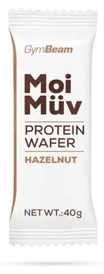 Produktbild von GymBeam - MoiMüv Proteinwaffel, 40 g, Haselnuss