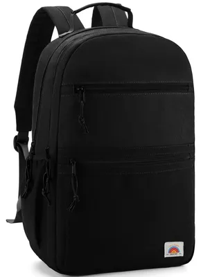 Image de Sac à dos scolaire enfant - Sac à dos enfant - 19 litres - 30 x 15 x 43 cm - Noir - Léger