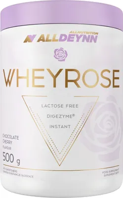 Zdjęcie produktu dla ALLDEYNN WHEYROSE 500g Czekolada-wiśnia z liofilizowanymi kawałkami wiśni Suplement białkowy