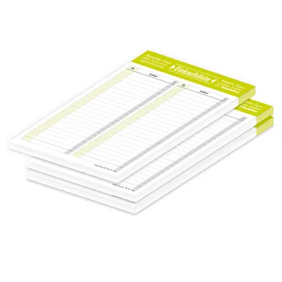Immagine prodotto di Lista della spesa PRICARO "Typo", lime, A5, 3 pezzi
