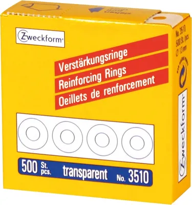 Produktbild von Avery Zweckform - Verstärkungsringe Avery Zweck 3510 13mm 500st TR | 1 Pak | 10 Stück