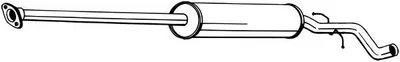 Produktbild von BOSAL 287-513 Mittelschalldämpfer Schalldämpfer für VOLVO S80 I (184)