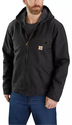 Produktbild von Carhartt Washed Duck Sherpa Lined Jacket 104392, Farbe:black, Größe:XL