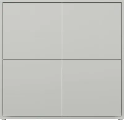 Produktbild von Highboard >ALICE SPRINGS< in Secret grey - 124,5x121,5x34,9cm (BxHxT)