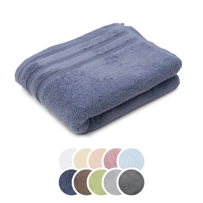 Produktbild von liebling Duschtuch Baumwolle Zero Twist, Serie Lille, 600 gr. / m², 70 x 140 cm, 60 Grad, ultra weich, saugstark, dunkelblau