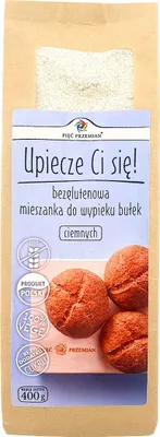 Produktbild von MIESZANKA DO WYPIEKU BUŁEK CIEMNYCH BEZ DODATKU CUKRÓW BEZGLUTENOWA 400 g - PIĘĆ PRZEMIAN
