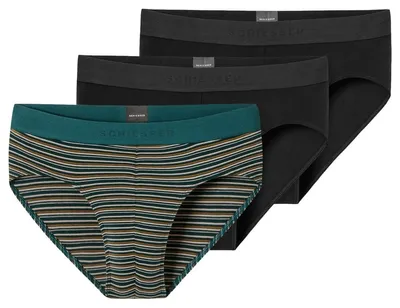 Produktbild von Schiesser 3er Pack 95/5 Baumwolle Rio Slip / Unterhose Hochwertiger Single Jersey für besten Tragekomfort, Elastischer Bund für perfekten Sitz und Bewegungsfreiheit, Bequeme Beinausschnitte für angenehmen Alltag
