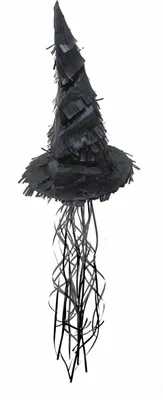Produktbild von Hexenhut-Piñata Halloween-Partydeko Kindergeburtstag schwarz 50 cm -