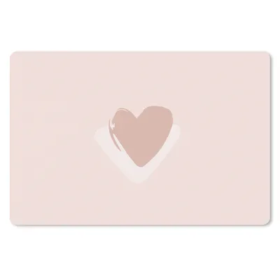 Produktbild von MuchoWow® Mauspad Mousepad Sommer - Herz - Rosa 27x18 cm - Mousepads - Maus Mat - Pad - Mausunterlage - Büroartikel - Desk Matten