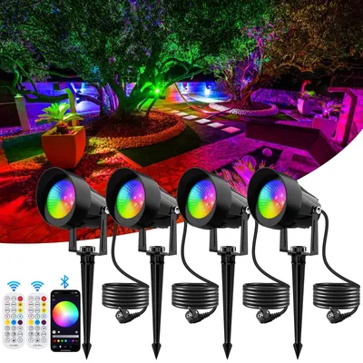Image de Éclairage de jardin RGB intelligent avec contrôle Bluetooth