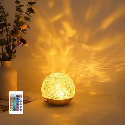 Produktbild von LED-Sternenhimmelprojektor – 16 Farben – Ozeanwelleneffekt – Fernbedienung – Nachttischlampe