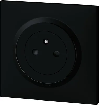 Image de Prise avec terre Dooxie complet, LEGRAND, noir