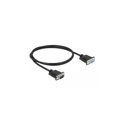 Produktbild von Delock Seriell Kabel RS-232 D-Sub 9 Stecker zu Buchse mit schmalem Steckergehäuse 1 m