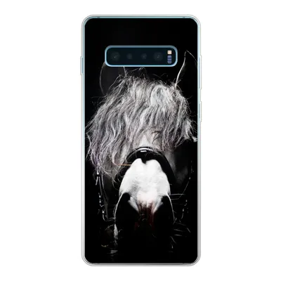 Produktbild von MuchoWow® Handyhülle Schutzhülle Hülle für Samsung Galaxy S10 Lite Pferd - Porträt - Schwarz - Weiß Silikon Softcase Handy Hülle - Schutz