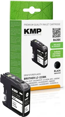 Immagine prodotto di KMP 1529,4001 KMP B62BX Tintenpatrone schwarz kompatibel mit Brother LC-223 BK