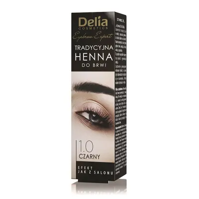 Zdjęcie produktu dla Delia Eyebrow Expert Tradycyjna henna do brwi 1.0 Czerń, 2g