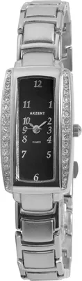 Produktbild von Akzent Damenuhr mit Metallarmband