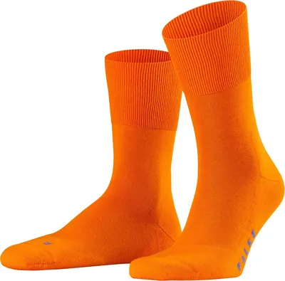 Image de Chaussettes de sport unies FALKE - Run, chaussettes de loisirs, couleur unie orange, pointures 39-41