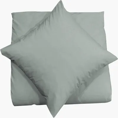 Produktbild von Biber Flannell Feinbiber Kissenbezug 40X40 2er Set Dekokissen Kissenhülle Kissen Bezug, Farbe:Hellgrau