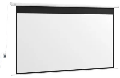 Obrázek produktu pro Elektrická projekční stěna, formát 16:9 | Barva: Bílá, průsvitná | Rozměry: 8 x 293,5 x 176 cm