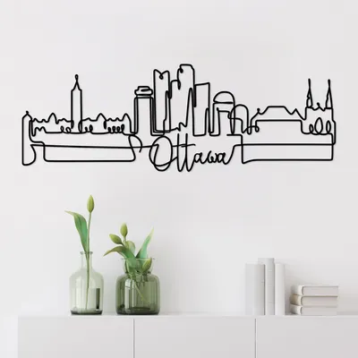 Obrázek produktu pro Wallity, Ottowa- DYU1152, černá, Ostatní bytové dekorace, 120 x 40 x 1,5 cm, 100% kov