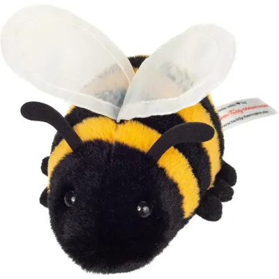 Immagine prodotto di Teddy Hermann Biene, Kuscheltier, Stofftier, Plüschtier, Waldtier, Gelb Schwarz, 11 cm, 926634